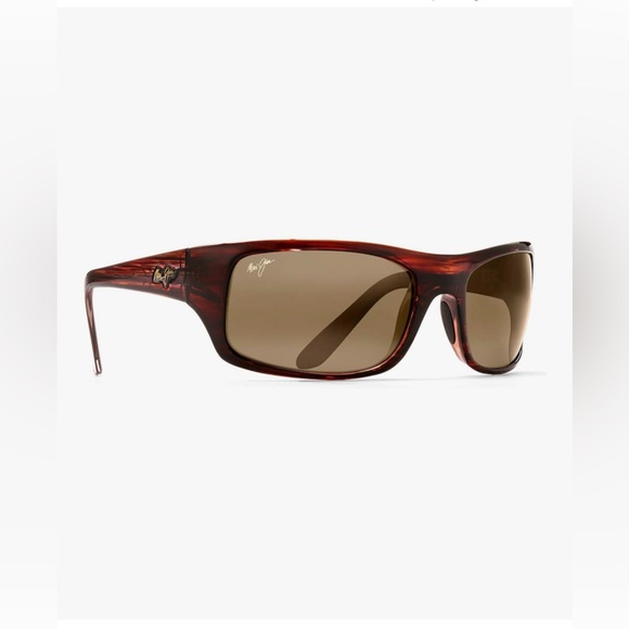 Maui Jim MJ 202-10 Polarized Men\'s and Women\'s Peahi Wrap Sunglasses main image 6